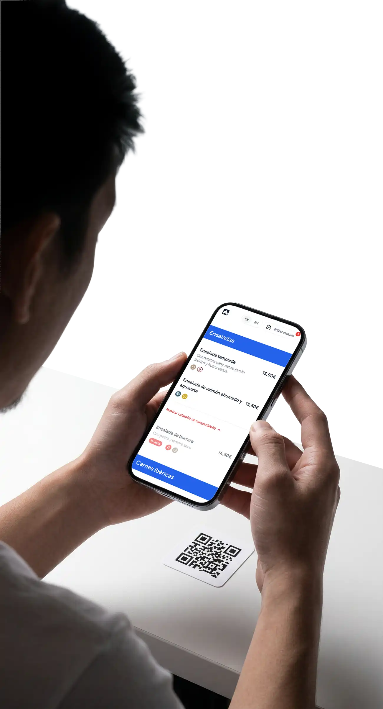 Descarga gratuita del código QR de la carta digital con alérgenos para tu restaurante