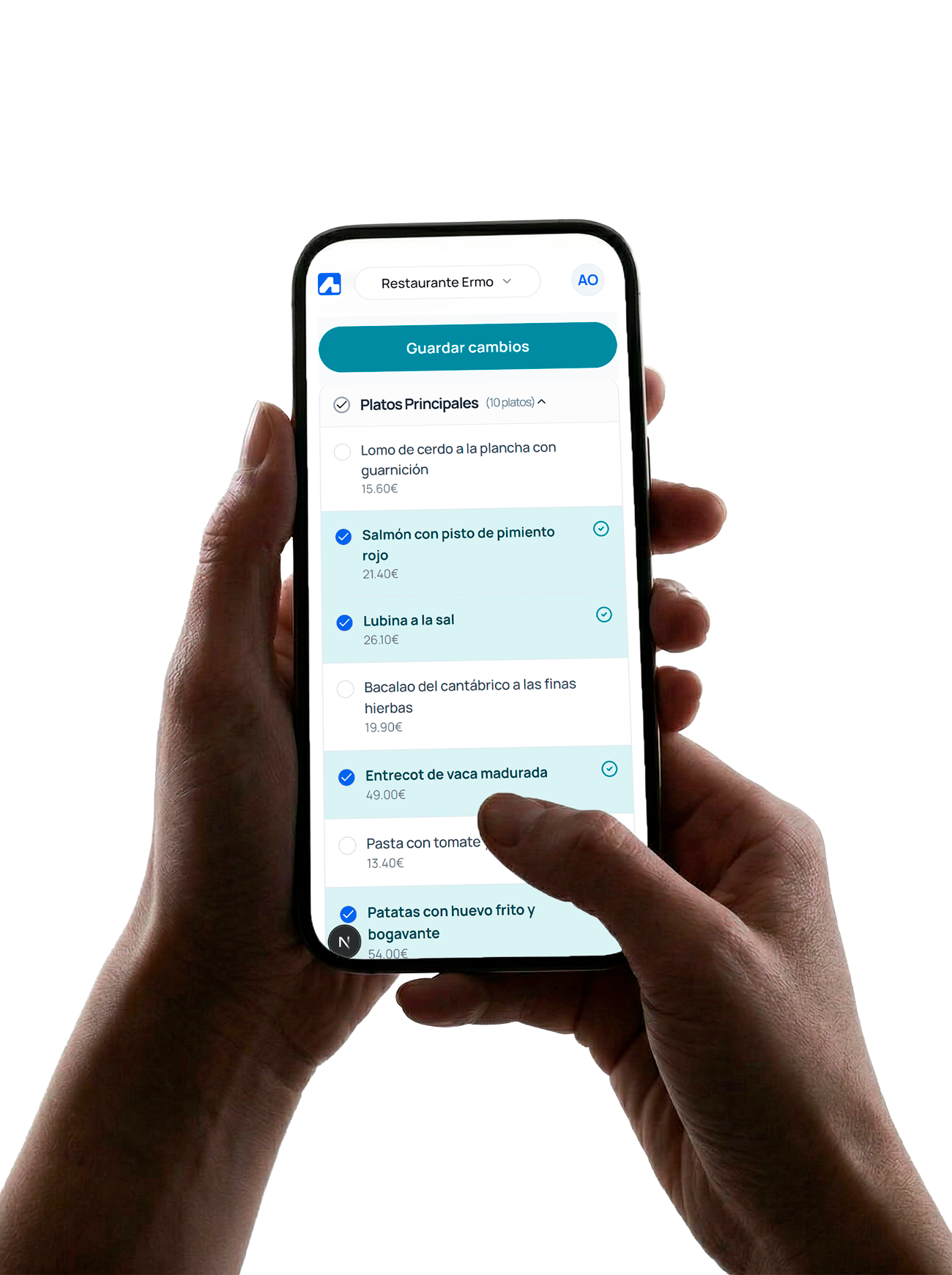 Gestión de menús a la carta para eventos de catering en pocos clics